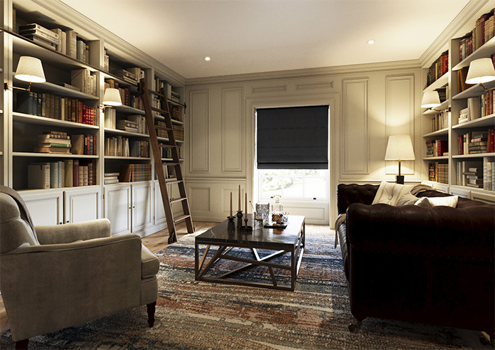 Norleigh, Noir - Twist&Fit Roman Blind - Image 7